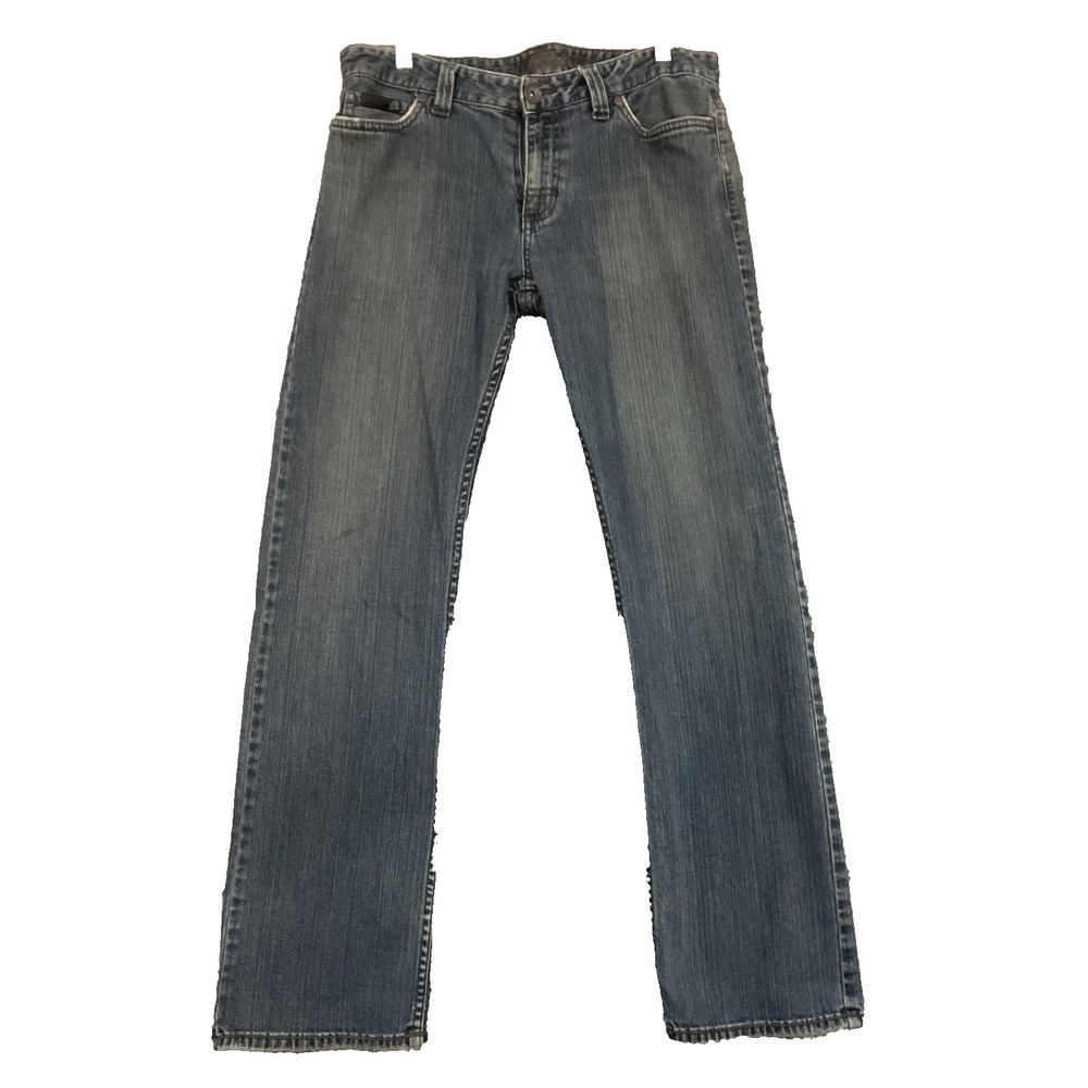 Vans Jeans Mens 30x28 Meas. Blue Denim Straight Leg Off The Wall Style Casual
